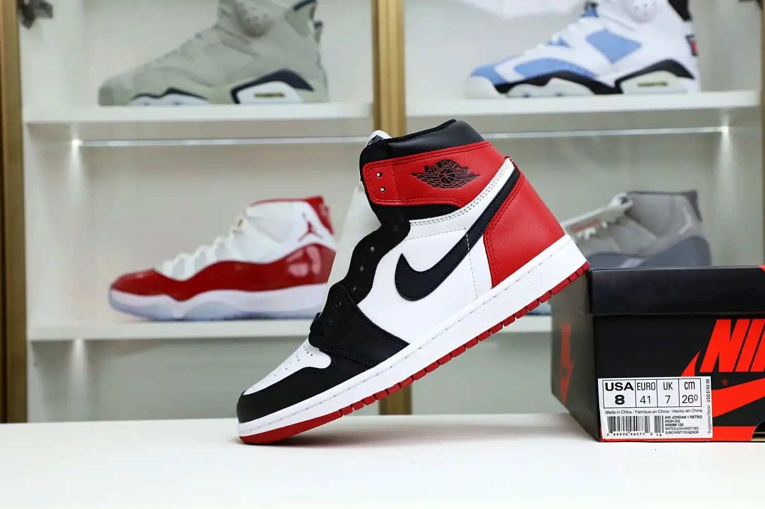 (2016) Retro Kimikick Jordan Black 1 Toe Air 0602